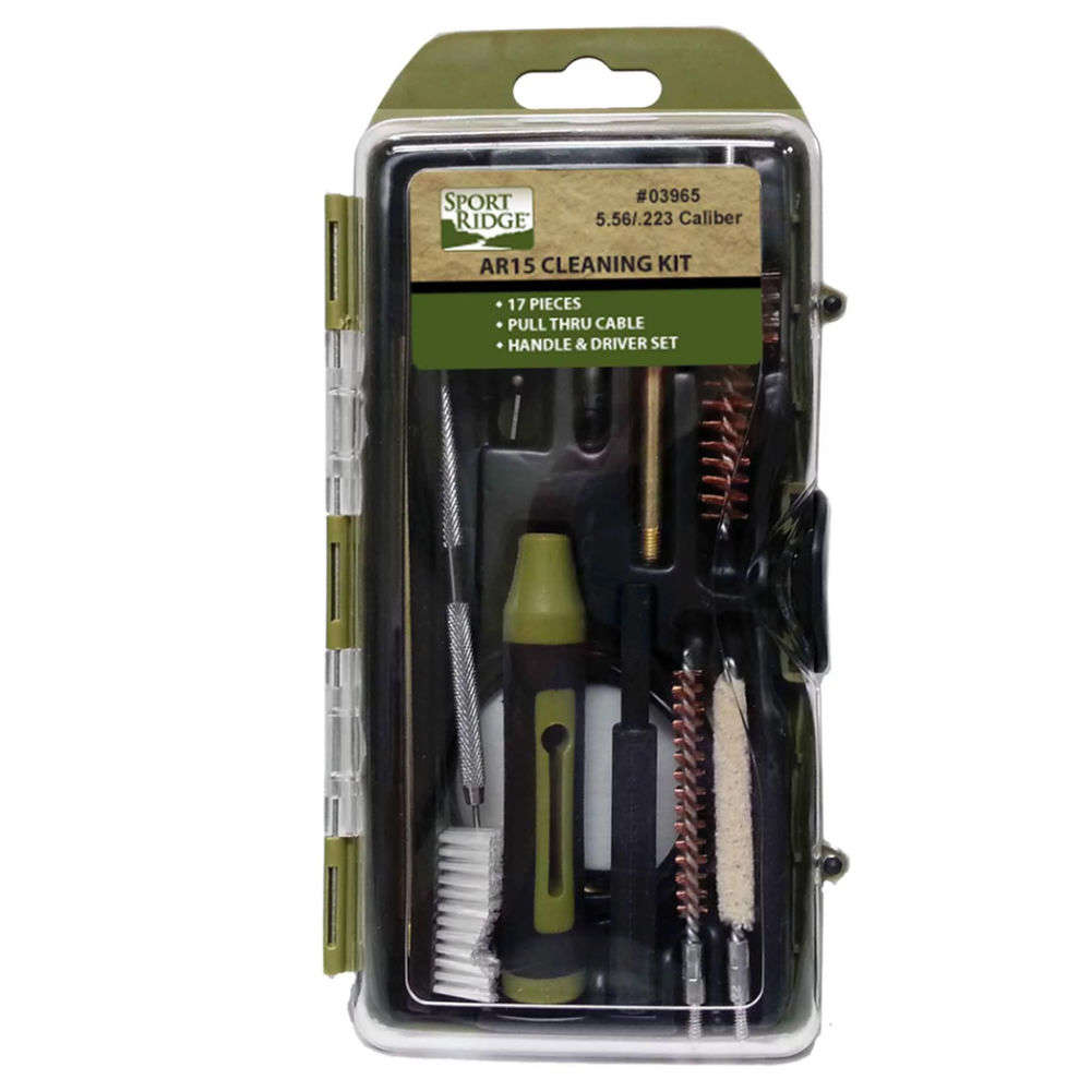 Cleaning Equipment Sport Ridge 4.50" AR10 17PC RIFLE CLEANING KIT HARD CS